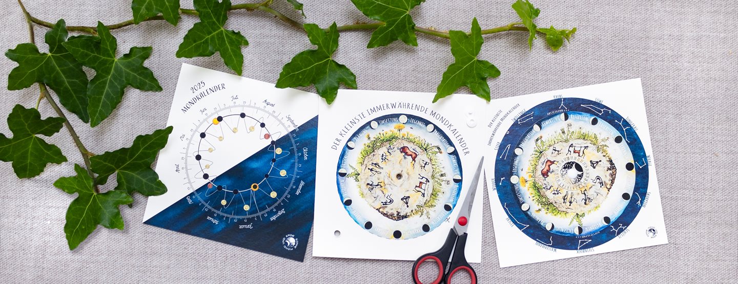 Gewinnspiel: Handgestaltete Mondkalender-Sets von Sonne Mond und Erde