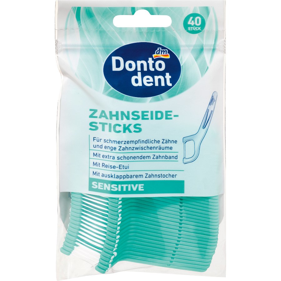 „Zahnseide-Sticks Sensitive“ von Dontodent bei dm ACTIVE BEAUTY: dm Magazin für Beauty und Wohlbefinden plus Expertise vom dm friseur- & kosmetikstudio