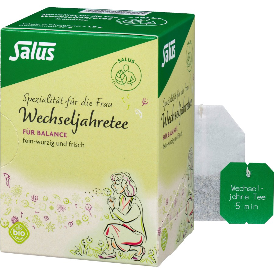 „Kräutertee Wechseljahre“ von Salus bei dm ACTIVE BEAUTY: dm Magazin für Beauty und Wohlbefinden plus Expertise vom dm friseur- & kosmetikstudio