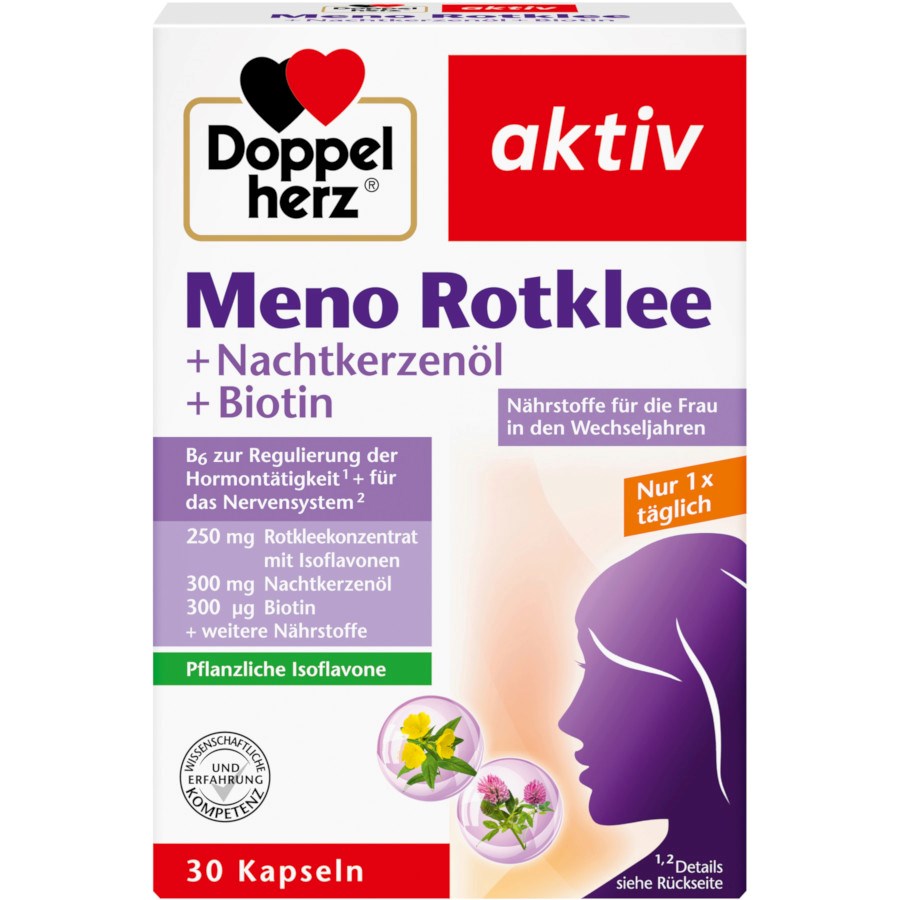 „aktiv Meno Rotklee Kapseln“ von Doppelherz bei dm ACTIVE BEAUTY: dm Magazin für Beauty und Wohlbefinden plus Expertise vom dm friseur- & kosmetikstudio