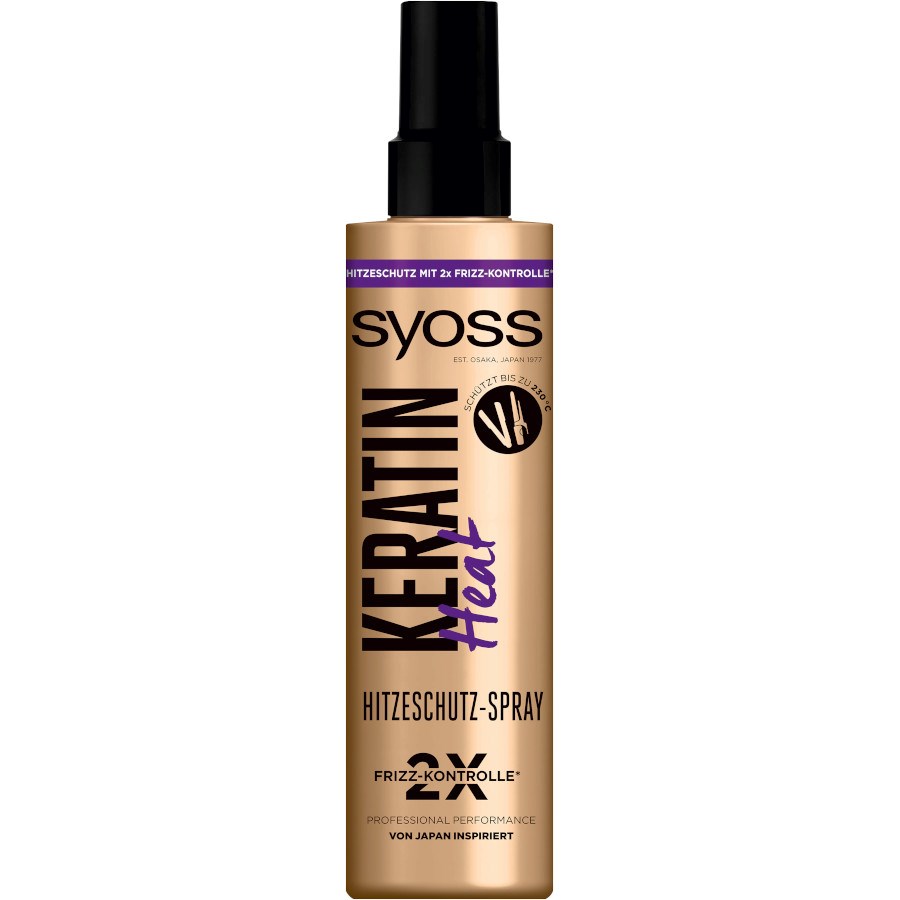 „Keratin Heat Hitzeschutz-Spray“ von Syoss bei dm